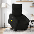 Sta-op massagestoel verstelbaar stof zwart 66x89.5x95.5 cm