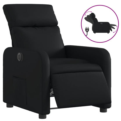 Fauteuil Kunstleer Zwart Elektrisch verstelbaar Nee