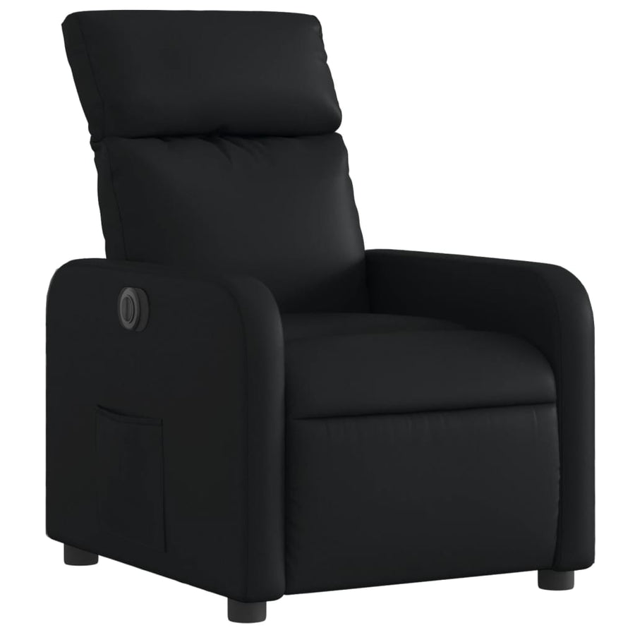 Fauteuil Kunstleer Zwart Elektrisch verstelbaar Nee