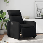 Fauteuil elektrisch verstelbaar kunstleer zwart