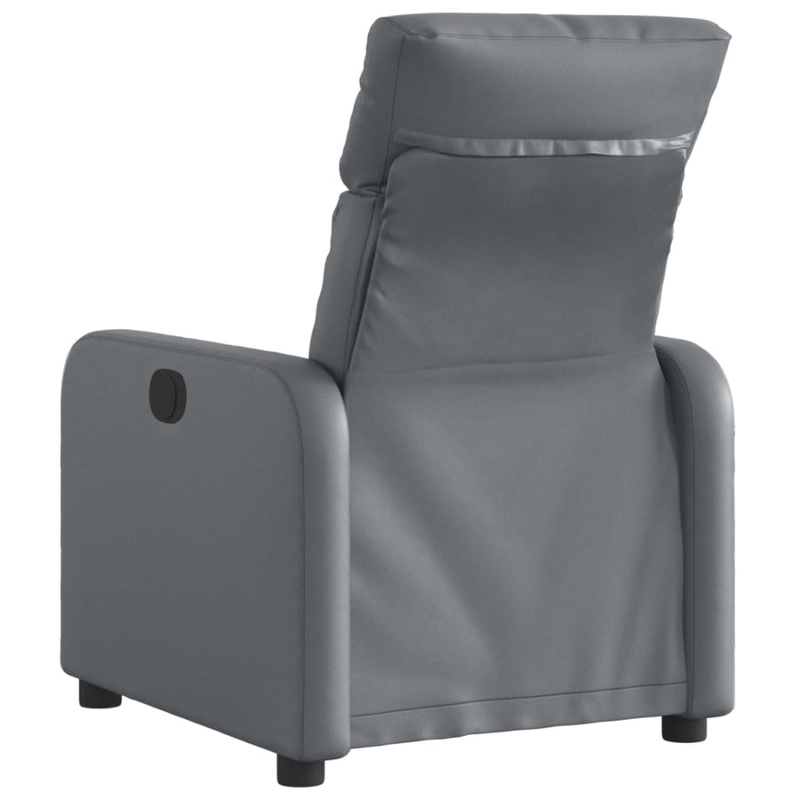 Fauteuil Verstelbaar Elektrisch Kunstleer Grijs Elektrisch verstelbaar Nee