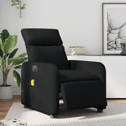 Massagestoel elektrisch verstelbaar kunstleer zwart