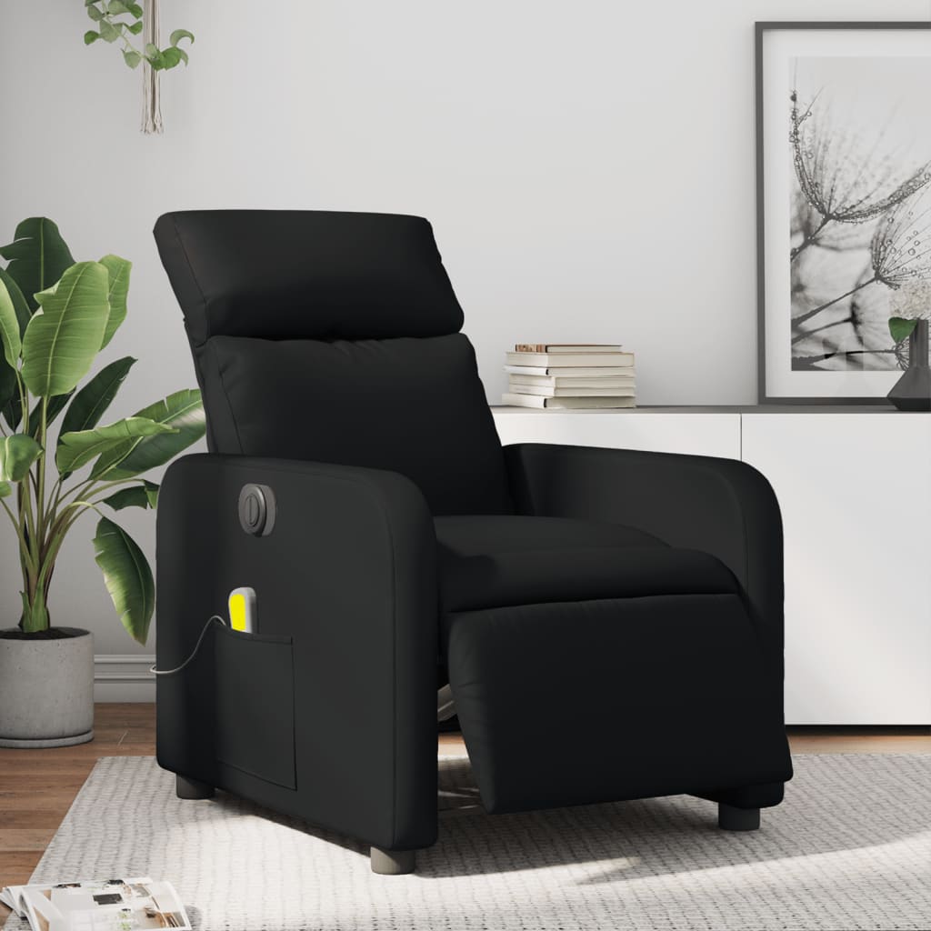 Massagestoel Verstelbaar Elektrisch Kunstleer Zwart Elektrisch verstelbaar Ja