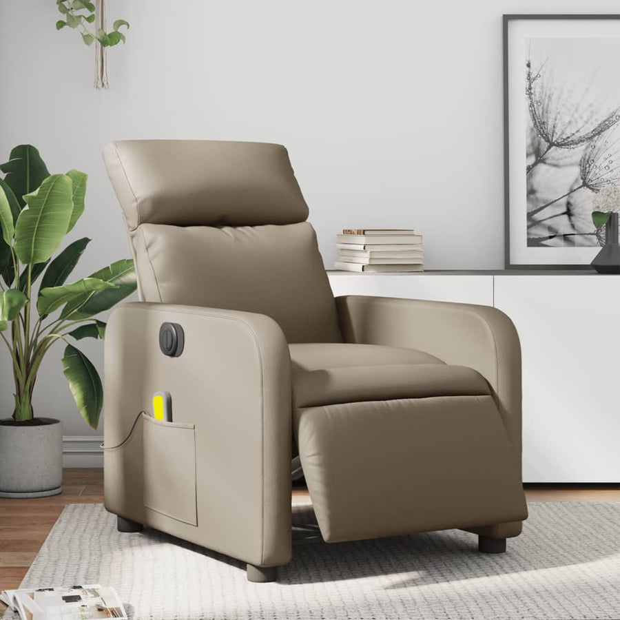 Massagestoel Verstelbaar Elektrisch Kunstleer Kleurig Cappuccino Elektrisch verstelbaar Ja