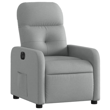 Fauteuil Stof Lichtgrijs Elektrisch verstelbaar Nee