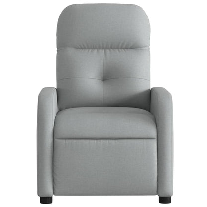 Fauteuil Stof Lichtgrijs Elektrisch verstelbaar Nee