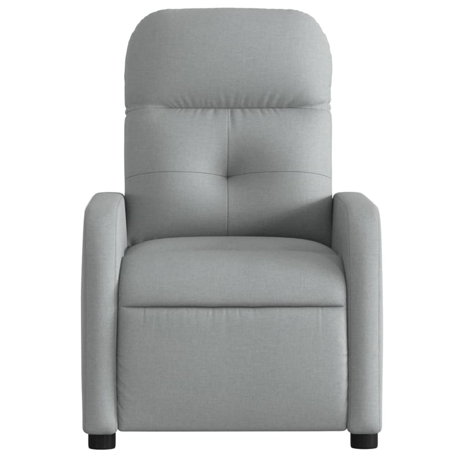 Fauteuil Stof Lichtgrijs Elektrisch verstelbaar Nee