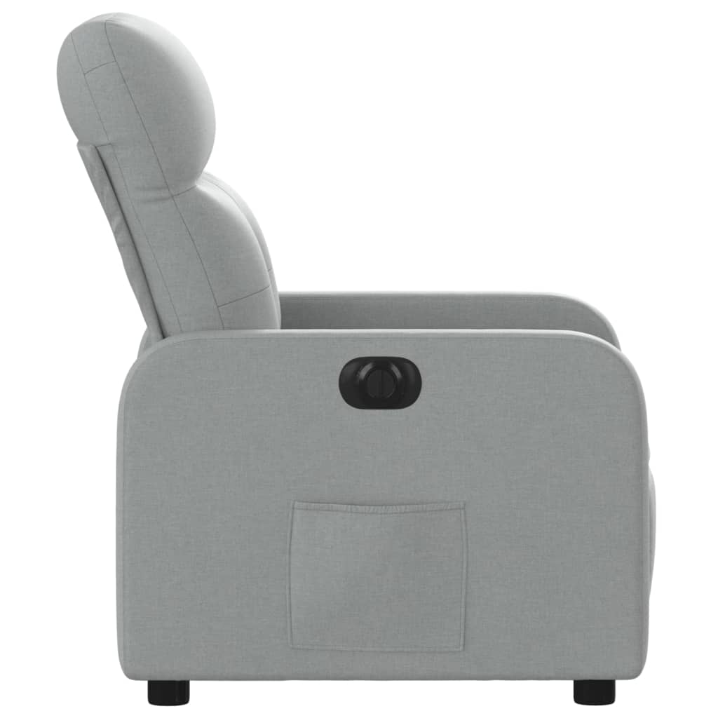 Fauteuil Stof Lichtgrijs Elektrisch verstelbaar Nee