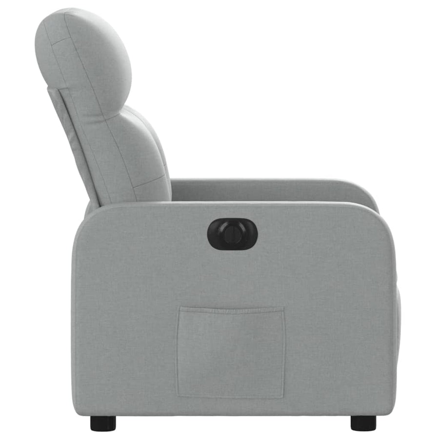 Fauteuil Stof Lichtgrijs Elektrisch verstelbaar Nee