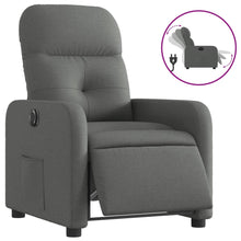 Fauteuil Stof Donkergrijs Elektrisch verstelbaar Nee