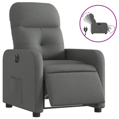 Fauteuil Stof Donkergrijs Elektrisch verstelbaar Nee
