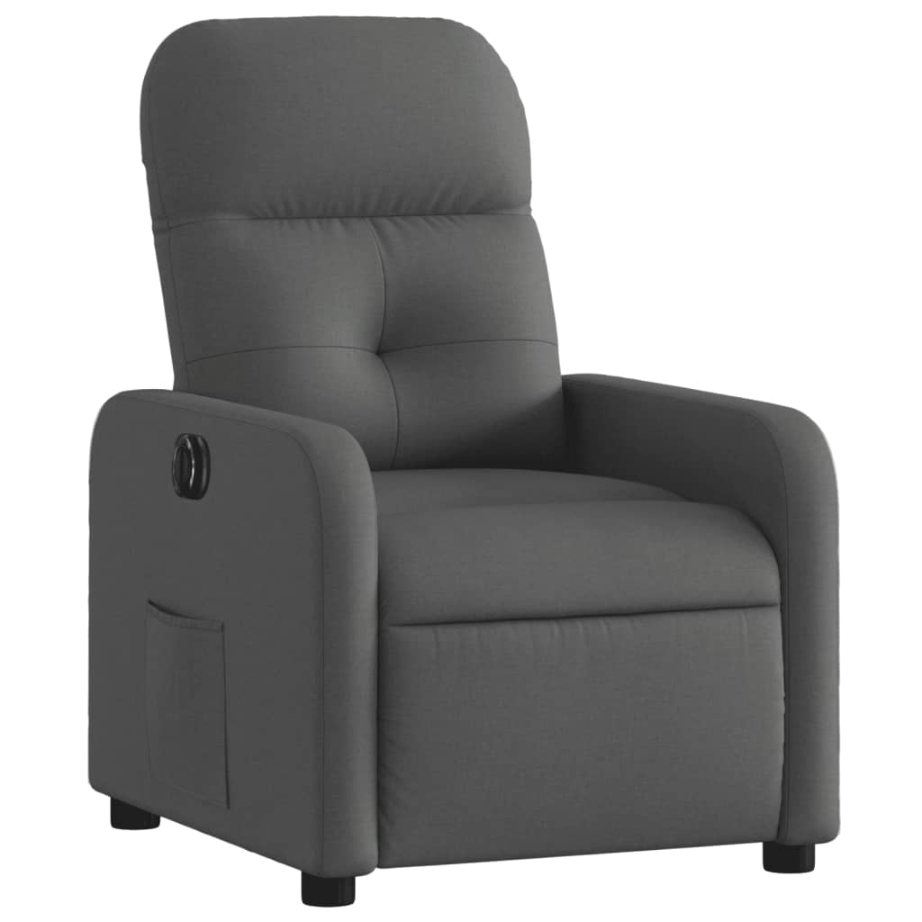 Fauteuil Stof Donkergrijs Elektrisch verstelbaar Nee