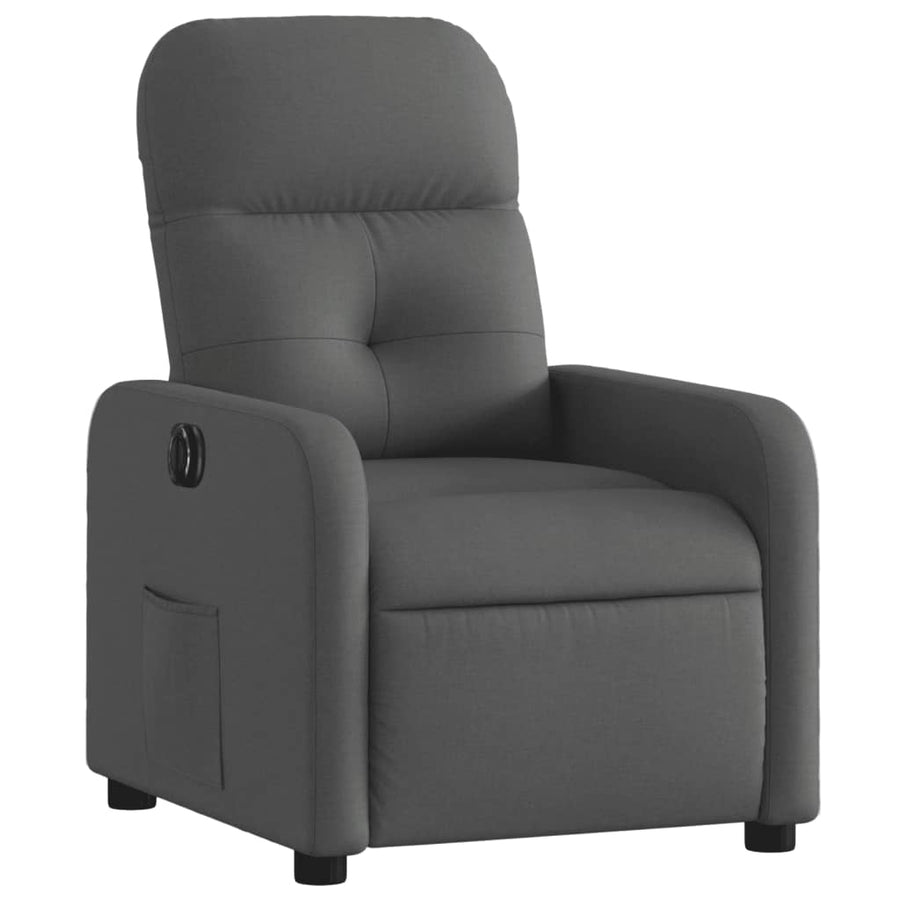 Fauteuil Stof Donkergrijs Elektrisch verstelbaar Nee