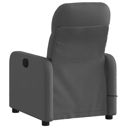 Massagestoel Stof Donkergrijs Ja Elektrisch verstelbaar