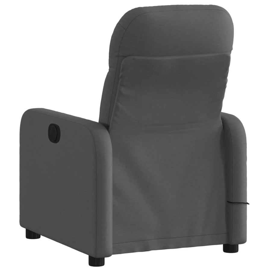 Massagestoel Stof Donkergrijs Ja Elektrisch verstelbaar