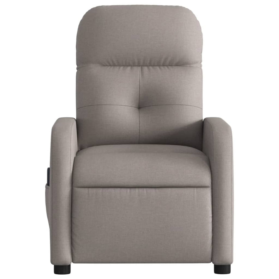 Massagestoel Stof Taupe Elektrisch verstelbaar Ja