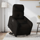 Rise and recline chair adjustable fabric black