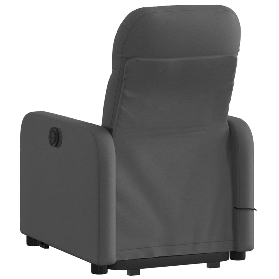 Sta-op-massagestoel elektrisch verstelbaar stof donkergrijs Ja Elektrisch verstelbaar
