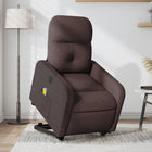 Electric recliner massage chair fabric dark brown