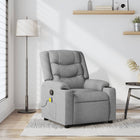 Massage Chair Light Gray Fabric 1