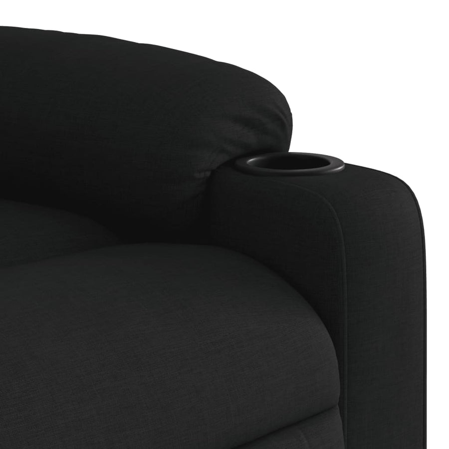 Massagestoel met zwarte stof