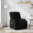 Massage chair with black fabric