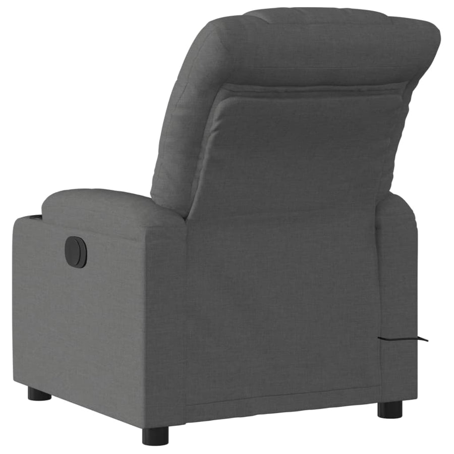 Massagestoel in donkergrijze stof
