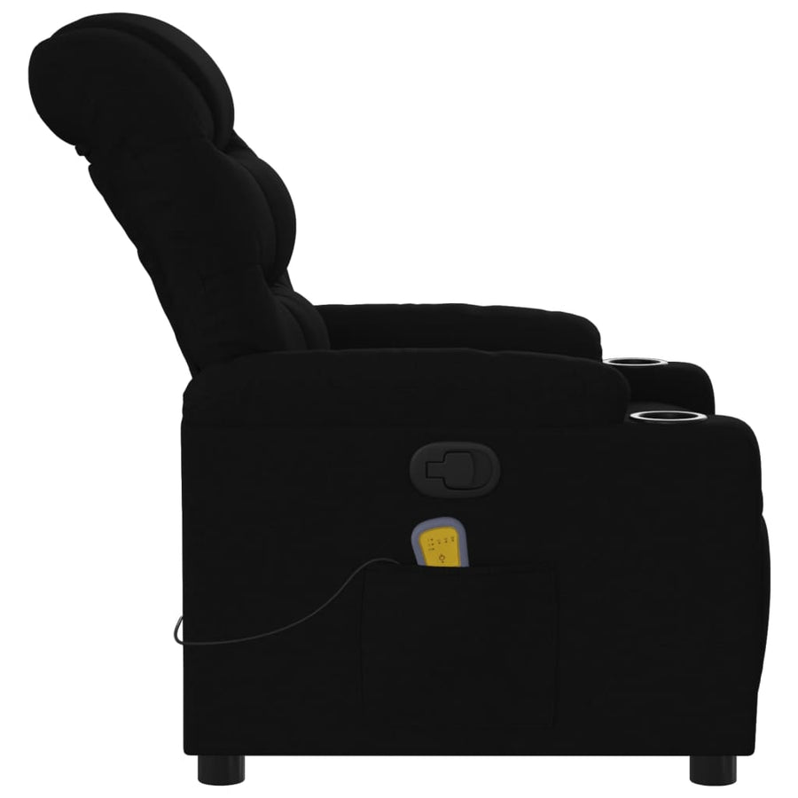 Massagestoel met zwarte stof