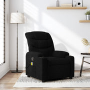 Massagestoel zwart stof