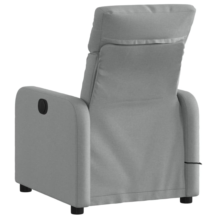 Massagestoel Lichtgrijze Stof 1
