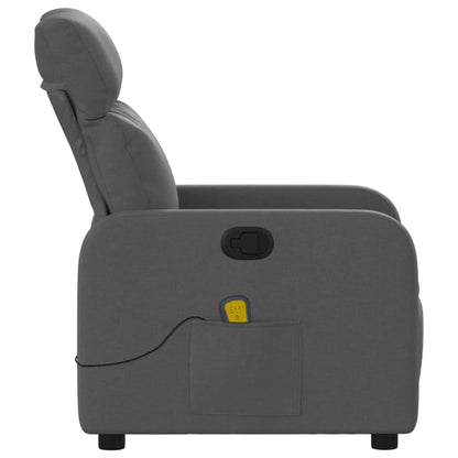 Massagestoel Donkergrijze Stof 1