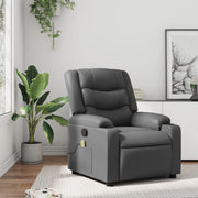 Massagestoel grijs kunstleer