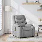 Massage Chair Light Gray Fabric 1