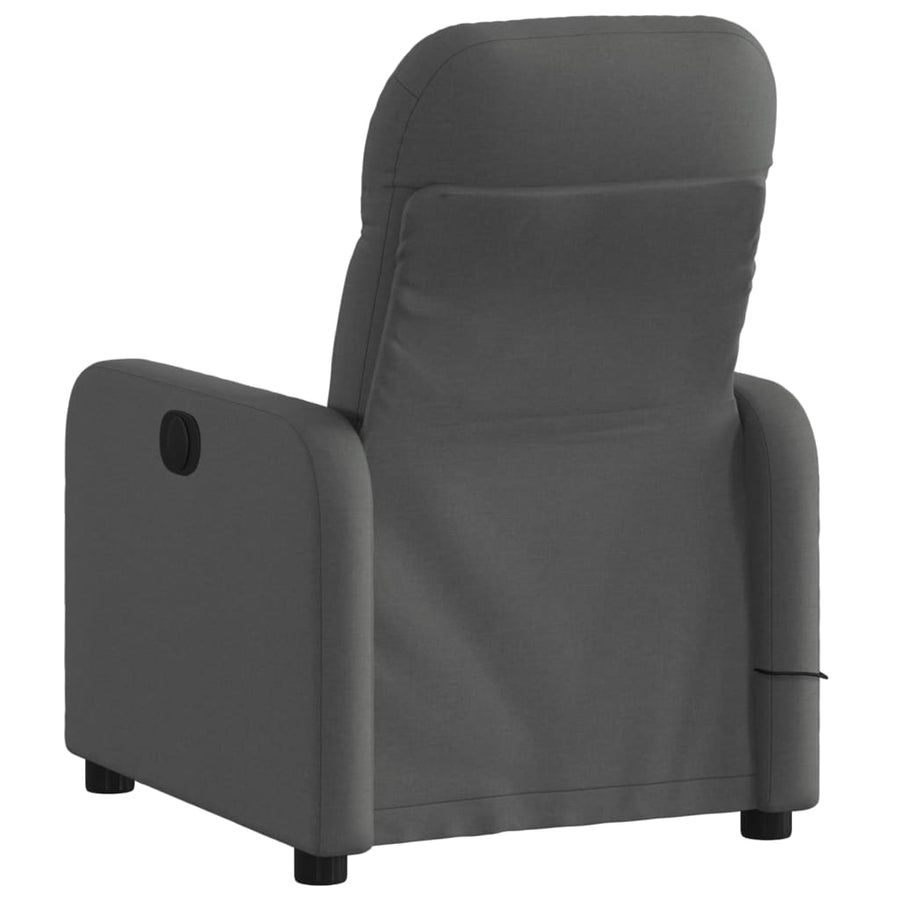 Massagestoel in donkergrijze stof