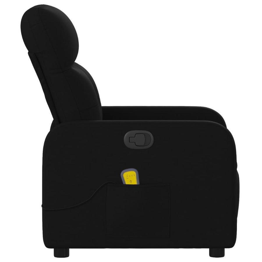 Massagestoel met zwarte stof