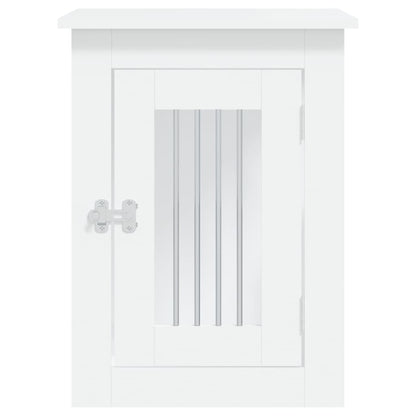 Hondenbench Bewerkt Hout 45 x 62 x 59 cm Wit