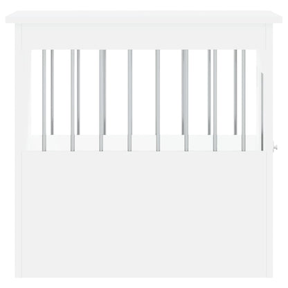 Hondenbench Bewerkt Hout 45 x 62 x 59 cm Wit