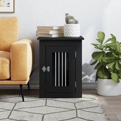 Hondenbench Bewerkt Hout 45 x 62 x 59 cm Zwart