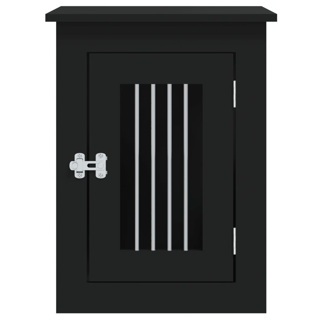 Hondenbench Bewerkt Hout 45 x 62 x 59 cm Zwart