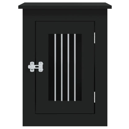 Hondenbench Bewerkt Hout 45 x 62 x 59 cm Zwart