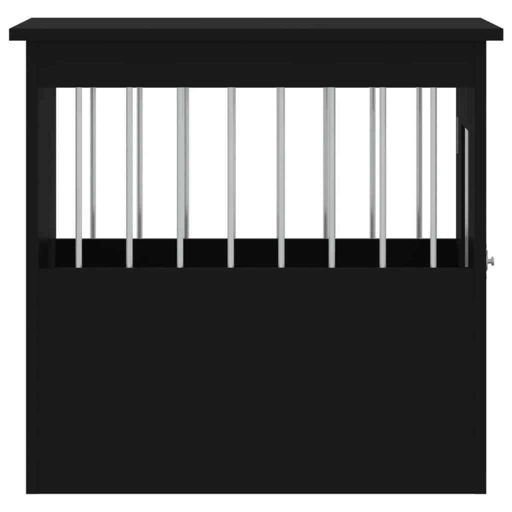 Hondenbench Bewerkt Hout 45 x 62 x 59 cm Zwart