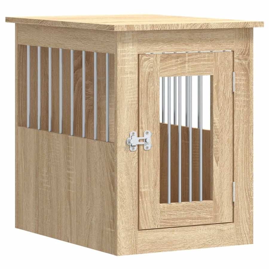 Hondenbench Bewerkt Hout Kleurig 45 x 62 x 59 cm Sonoma eiken