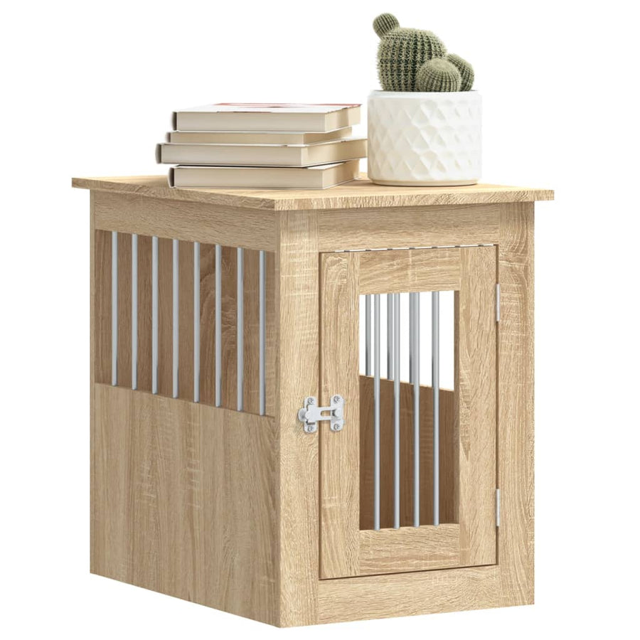 Hondenbench Bewerkt Hout Kleurig 45 x 62 x 59 cm Sonoma eiken