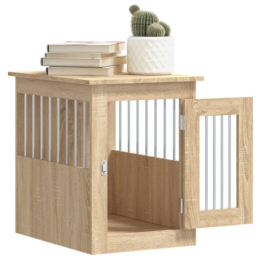 Hondenbench Bewerkt Hout Kleurig 45 x 62 x 59 cm Sonoma eiken