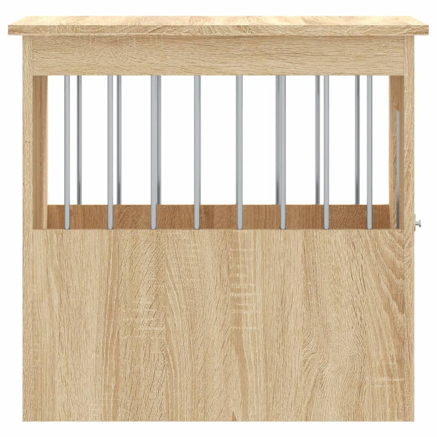 Hondenbench Bewerkt Hout Kleurig 45 x 62 x 59 cm Sonoma eiken