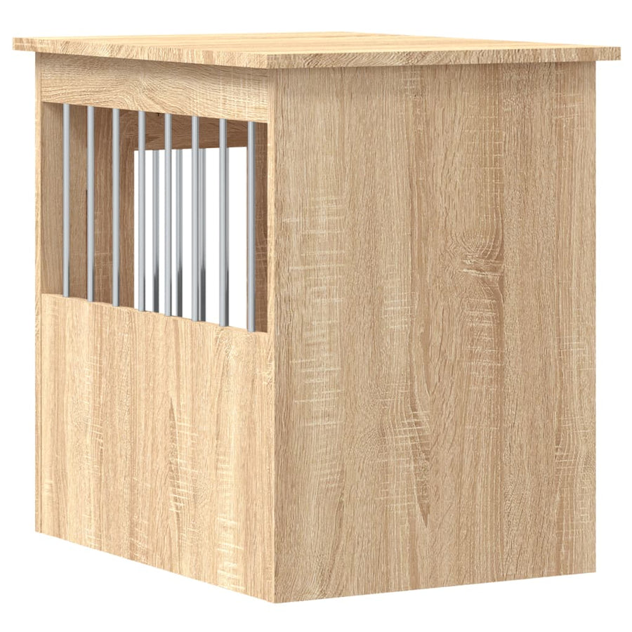 Hondenbench Bewerkt Hout Kleurig 45 x 62 x 59 cm Sonoma eiken