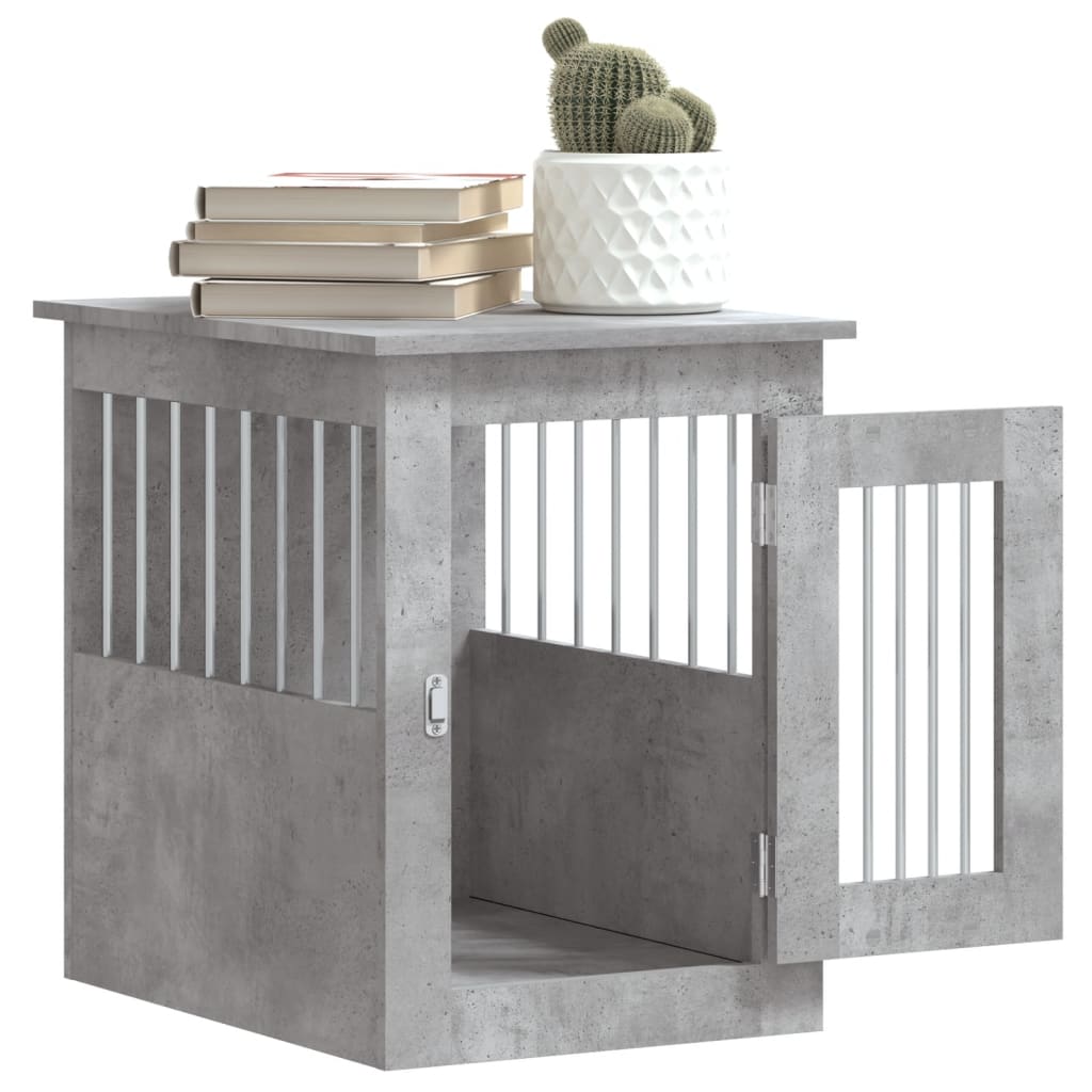 Hondenbench Bewerkt Hout 45 x 62 x 59 cm Betongrijs