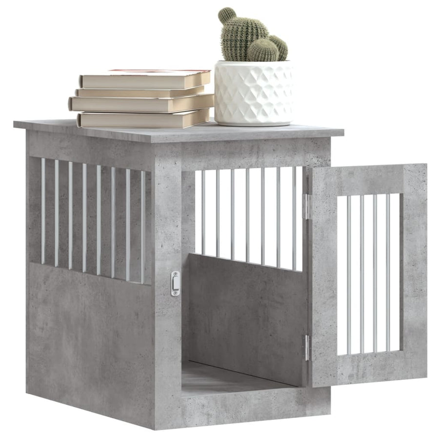 Hondenbench Bewerkt Hout 45 x 62 x 59 cm Betongrijs