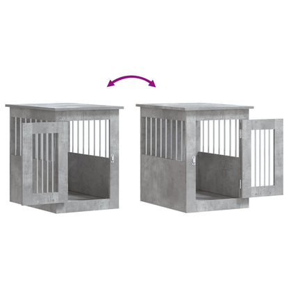 Hondenbench Bewerkt Hout 45 x 62 x 59 cm Betongrijs