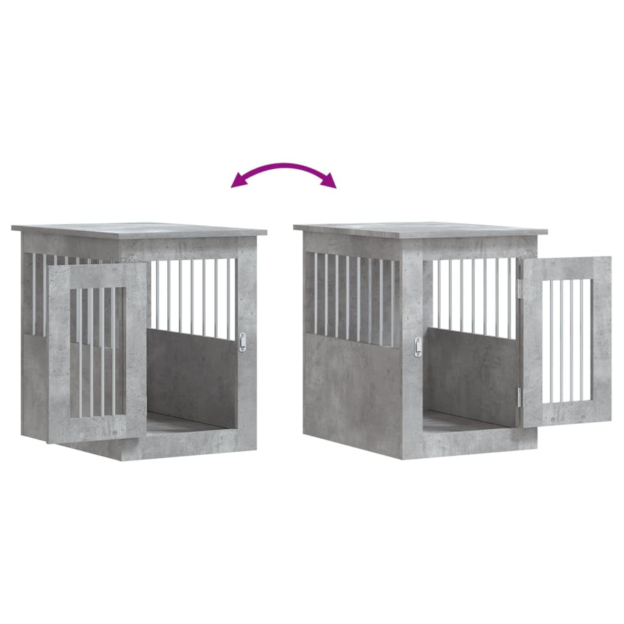 Hondenbench Bewerkt Hout 45 x 62 x 59 cm Betongrijs